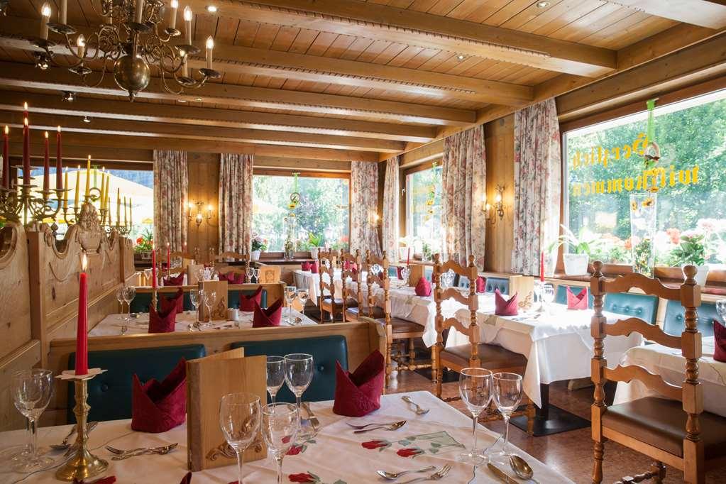Sporthotel Zugspitze Lermoos Restoran fotoğraf